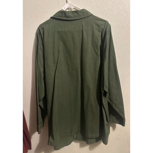 232 Universal Thread Olive Green Utility Jacket with Front Pockets - Picture 3 of 5